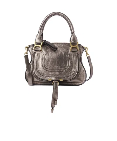 Chloé Small Marcie Metallized Tote Bag