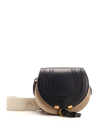Chloé Small Marcie Saddle Bag In Black