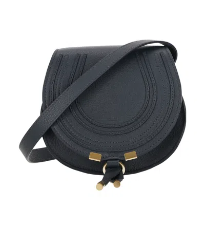 Chloé Saddle Marcie Small Crossbody Bag In Black