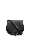 Chloé Women Small Marcie Saddle Bag In Grained Leather In Black