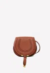Chloé Marcie Brown Calf Leather Handbag In Tan