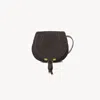 Chloé Small Marcie Saddle Bag In Suede Leather Brown Size Onesize 100% Calf-skin Leather