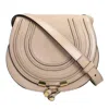 Chloé Small Marcie Leather Crossbody Bag In Neutral