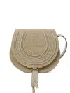 Chloé Small Marcie Saddle Cross Body Bag In Neutral