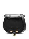 Chloé Small Marcie Saddle Shoulder Bag In Black