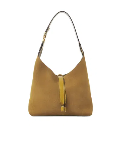 Chloé Small Marcie Shoulder Bag In Brown