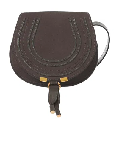 Chloé Small Marcie Shoulder Bag In Brown