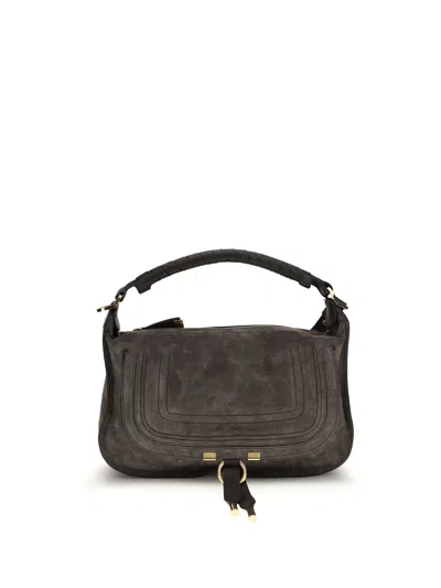 Chloé Small Marcie Shoulder Bag In Brown