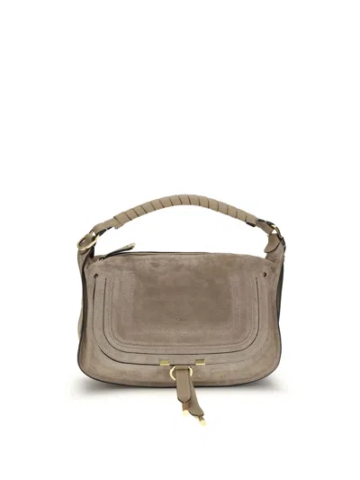 Chloé Small Marcie Shoulder Bag In Brown
