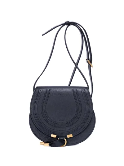 Pre-owned Chloé Small Marcie Shoulder Bag In Black