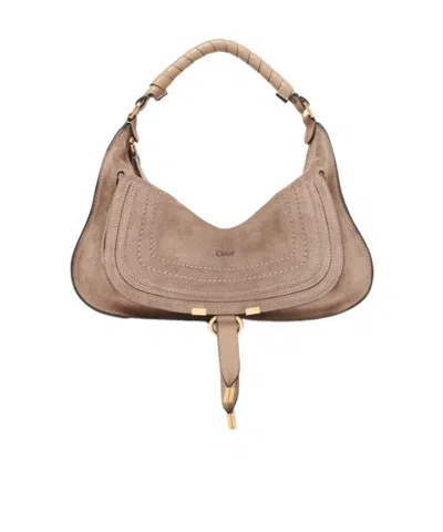 Chloé Small Marcie Shoulder Bag In Blue