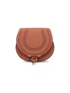 Chloé Womens Clay Brown Marcie Small Leather Saddle Bag In Brown