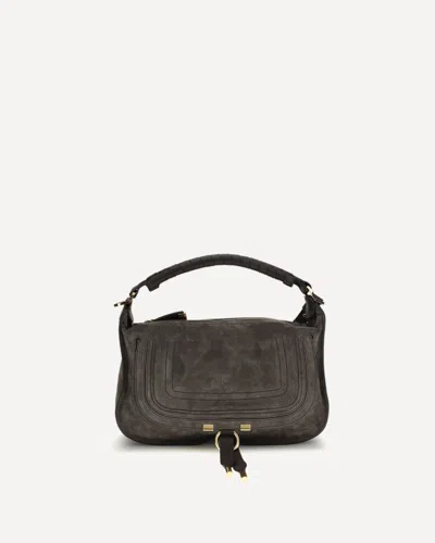 Chloé Small Marcie Shoulder Bag In Brown