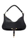 Chloé Small Marcie Shoulder Bag In Soft Leather In Black