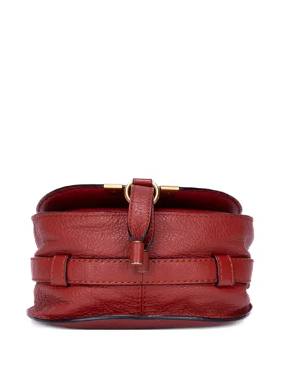 Pre-owned Chloé Small Marcie Shoulder Bag In Red