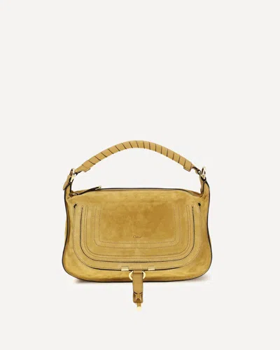 Chloé Small Marcie Shoulder Bag In Sand