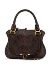Chloé Printed Leather Small Marcie Shoulder Bag In Pattern