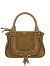 Chloé Women Small Suede Shoulder Bag In Brown