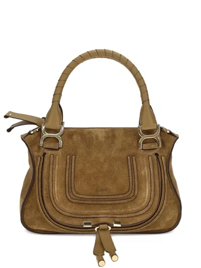 CHLOÉ SMALL MARCIE SUEDE-LEATHER CROSS BODY BAG