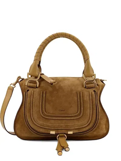 Chloé Small Marcie Tote Bag In Brown