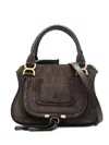 Chloé Women Marcie Small Leather Handbag In Brown