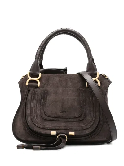 Chloé Small Marcie Tote Bag In Brown
