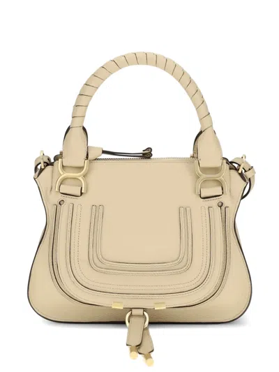 Chloé Small Marcie Tote Bag In Neutral