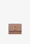 Chloé Small Marcie Tri-fold Wallet In Beige