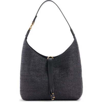 Chloé Small Marcie Woven Hobo Bag In Black