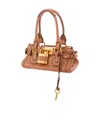 Chloé Brown Paddington Buffalo Leather Handbag In Brown