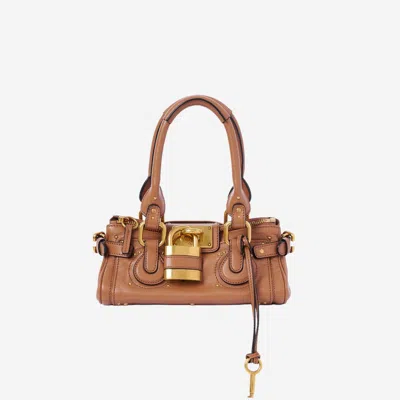 CHLOÉ CHLOÈ SMALL PADDINGTON BAG IN MAROON LEATHER