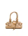 Chloé Paddington Pink Handbag With Two Top Handles And Padlock On The Front In Leather Woman In Neutral