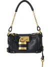 Chloé Chloe Women Black Leather Small Paddington Shoulder Bag In Black