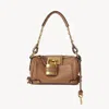 Chloé Small Paddington Chain Bag In Grained Leather Brown Size Onesize 100% Bubalus Bubalis, Farmed, Coo I In Brown