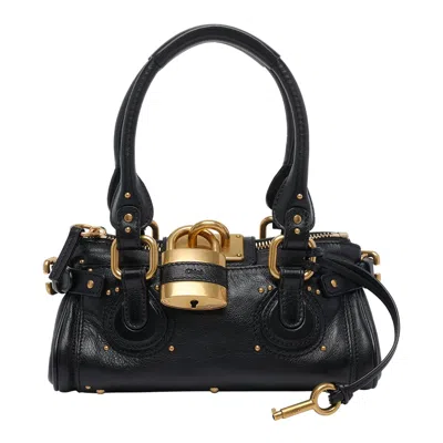 Chloé Small Paddington Handbag In Black