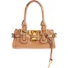Chloé Small Paddington Leather Satchel In Brown