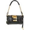 Chloé Chloe Women Black Leather Small Paddington Shoulder Bag In Black