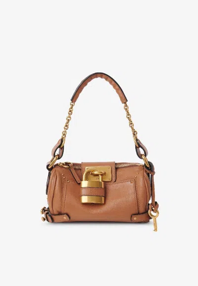 Chloé Small Paddington Leather Shoulder Bag In Brown
