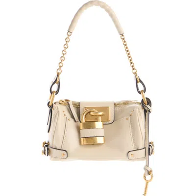 Chloé Small Paddington Leather Shoulder Bag In Gray