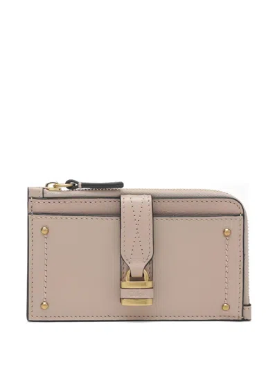 Chloé Small Paddington Coin Purse With Card Slots In Pink In Neutral