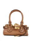 Chloé Small Paddington Padlock Top-handle Tote Bag In Brown