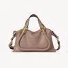 Chloé Petit Sac Paraty 24 En Cuir Brillant Femme Rose Taille Onesize 100% Cuir De Veau In Pink
