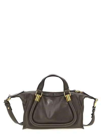Chloé Small Paraty 24 Handbag In Brown