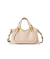 Chloé Petit Sac Paraty 24 En Cuir Brillant Femme Beige Taille Onesize 100% Cuir De Veau In Nude