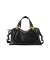 Chloé Paraty 24 Leather Shoulder Bag In Black