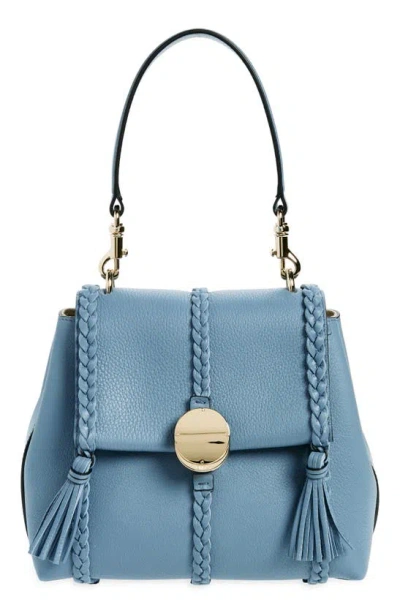 Chloé Penelope Small Soft Shoulder Bag In Shady Cobalt