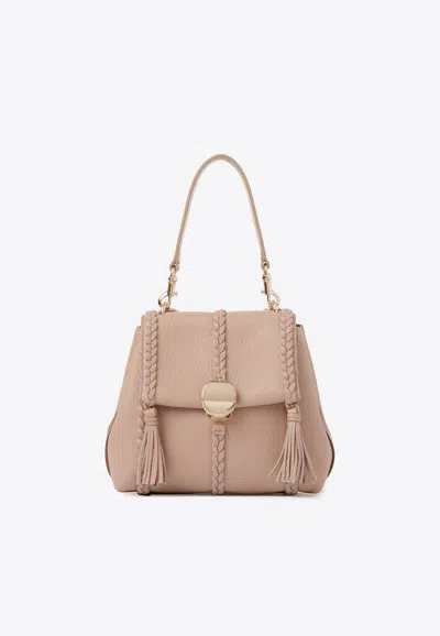 Chloé Small Penelope Shoulder Bag In Beige