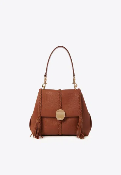 Chloé Small Penelope Shoulder Bag In Caramel
