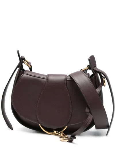 Chloé Ride Shoulder Bag In Soft Leather Black Size Onesize 100% Calf-skin Leather