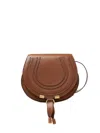Chloé Womens Clay Brown Marcie Small Leather Saddle Bag In Brown